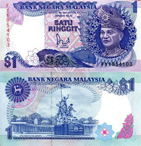 Malaysian ringgit & united states dollar currency information. MALAYSIA 1 Ringgit Banknote World Money UNC Currency BILL ...
