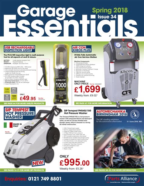 Spring Garage Essentials Available Now Tyrepress