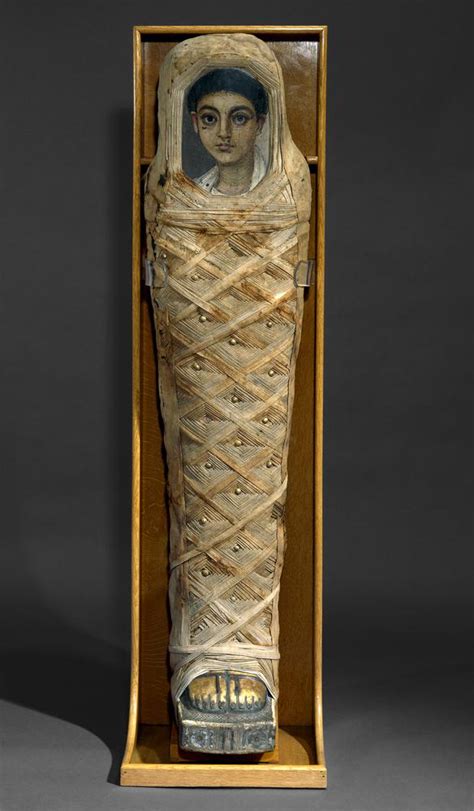 British Museum Image Gallery Mummy Wrapping Mummy Portrait Cartonnage Human Mummy