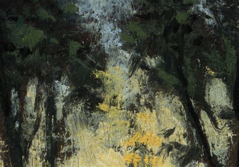 Twilight Trail 6x8 Tonalist Landscape Painting — M Francis Mccarthy