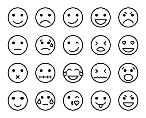 Emoji Black And White Vector Art Icons And Graphics For Free Download