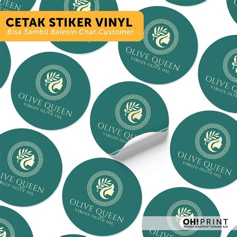 Cetak Stiker Vinyl A Cetak Stiker Label Cutting Label Kemasan