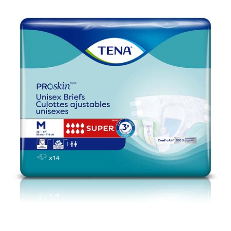 Tena Proskin Unisex Adult Diapers Maximum Absorbency Medium 14 Ct