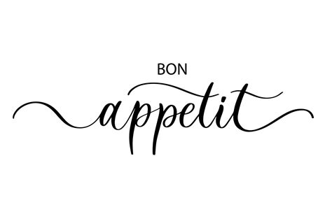 Bon Appetit Cute Hand Drawn Nursery Poster With Lettering In