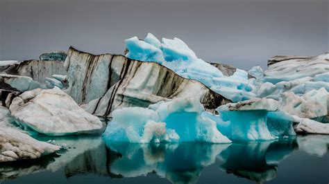 Download Wallpaper 1920x1080 Glacier Ice Ocean Reflection Nature