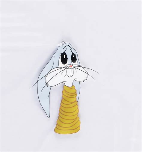 Bugs Bunny Production Cel From Broom Stick Bunny