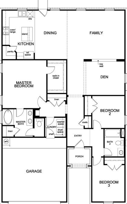 Plan 1813 By Kb Homes Floor Plan Friday Marr Team Realty Associates