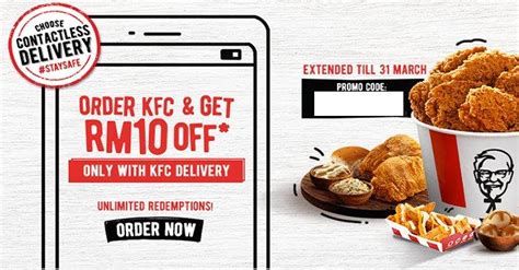 Kami amat menghargai maklum balas dan masa yang anda luangkan untuk melengkapkan soal selidik ini. KFC Delivery RM10 OFF Promotion (valid until 31 March 2020)