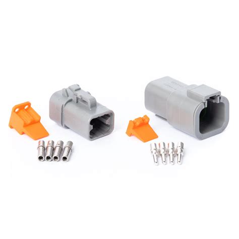 Dtp04gy K Dtp Series 4 Pin Solid Contact Connector Kit Buydeutsch