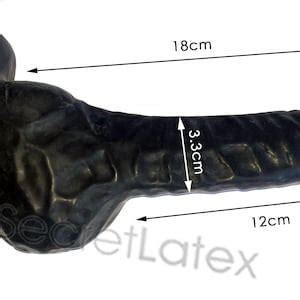 Latex Cock And Ball Sheath Rubber Penis Sleeve Moulded Black Or Pink Condom Fetish Kink Novelty