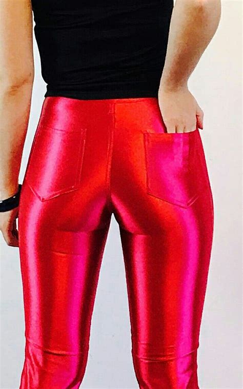 Disco Pants Outfit Spandex Pants Leather Pants Outfits Yummy Women Quick Fashion Leather