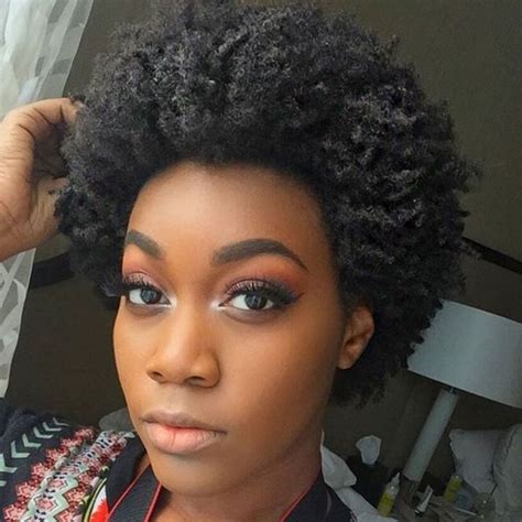 75 Most Inspiring Natural Hairstyles For Short Hair Natural Afro