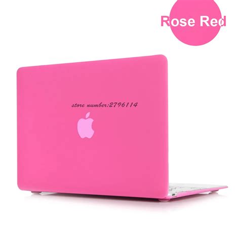 free shipping hot hard matte case rose red for apple macbook air pro retina 11 12 13 15 laptop