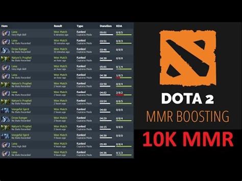 Dota 2 ranks are connected to the mmr height: BOOST RANK DOTA 2 - 4-5 mins GG - EZ 10K MMR - YouTube