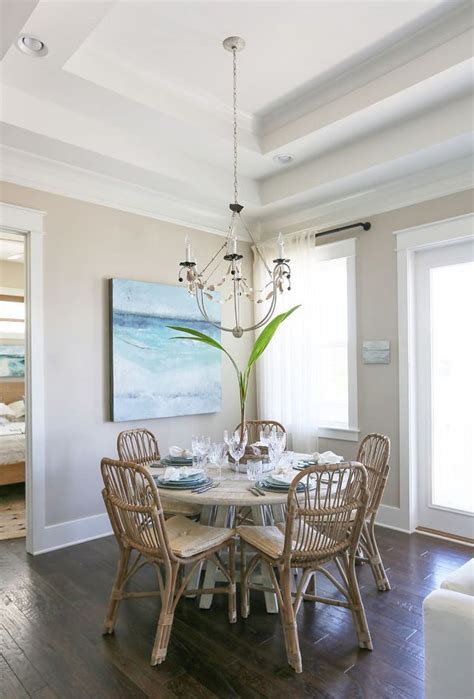 Beach Cottage With Small Neutral Coastal Interiors Home Bunch An