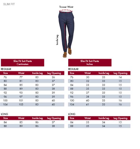 Mens Suit Size Chart Australia Van Heusen Fit Guide Size Chart Van