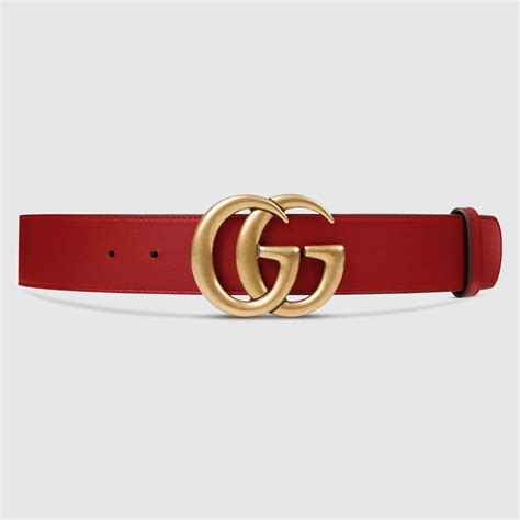 Mens Red Leather Gucci Belt Literacy Basics