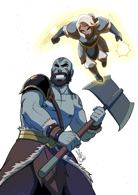 Grog Strongjaw And Pike Critical Role And 1 More Drawn By Martina