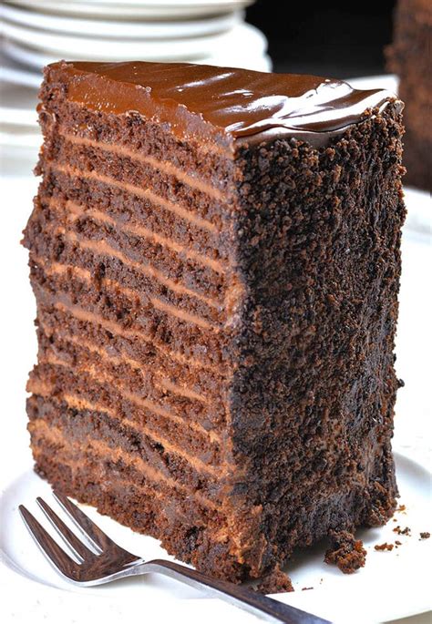 Fourteen Layer Chocolate Cake