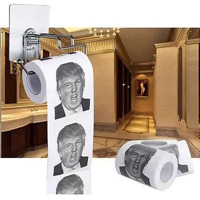 Hot Donald Trump Dollar Bill Toilet Paper Roll Novelty Gag Gift Dump Trump In Tissue Boxes