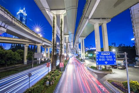 Free Images Road Traffic Night Highway City Overpass Cityscape