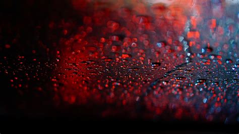 Rain Water Drops Bokeh Depth Of Field Wallpapers Hd Desktop And