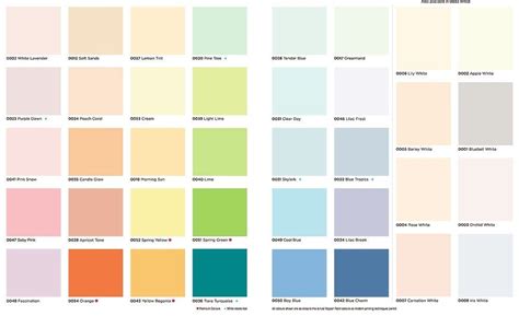 Color charts with color index names and technical specifications for most of the top brands of professional artist paints and pigments. Different Shades and Chromatic Ranges of Paint Colour ...