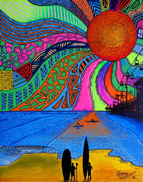 Colorful Artwork Trippy Drawings The Art Of Drawing Is The Processing