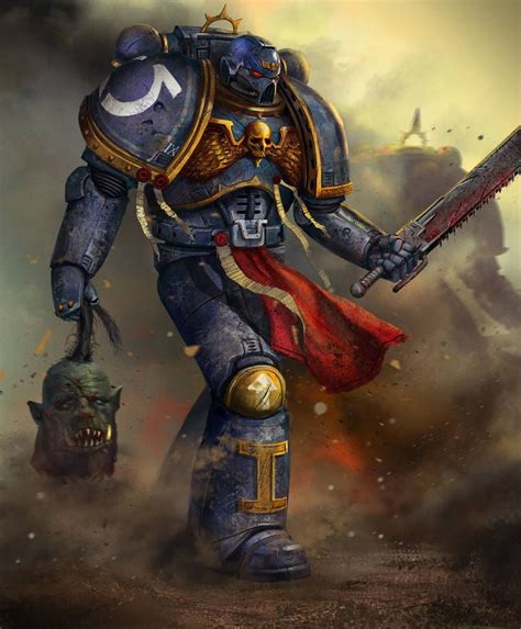 Ultramarine By Egor Samsonov Warhammer 40k Warhammer Art Space Marine