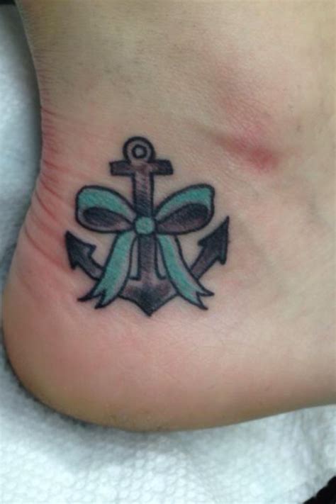 Anchor Bow Tattoo Traditional Style Tattoos Friendship Tattoos