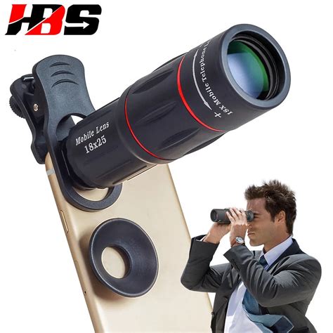 Hd 18x Telescope Zoom Mobile Phone Lens Universal Clip Telefon Camera