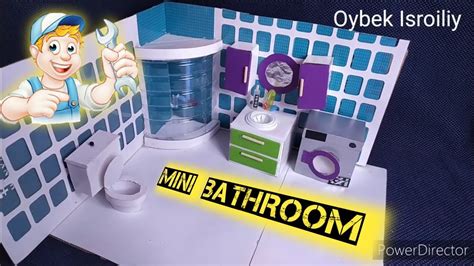 Mini Bathroom Dollhouse Amazing Good Job👏 Youtube