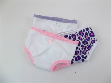 18 inch doll underwear fits american girl doll 3 pr white