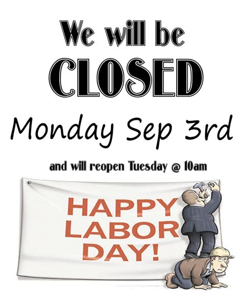 Office Closed Sign For Labor Day Driverlayer Search Engine