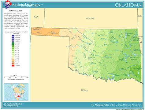 Annual Oklahoma Rainfall Severe Weather And Climate Data