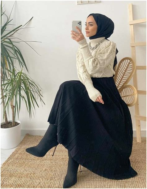 Winter Hijab Outfits Casual Long Skirts Muslimah Fashion Outfits