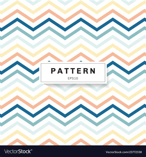 Chevron Pattern Pastels Color On White Background Vector Image