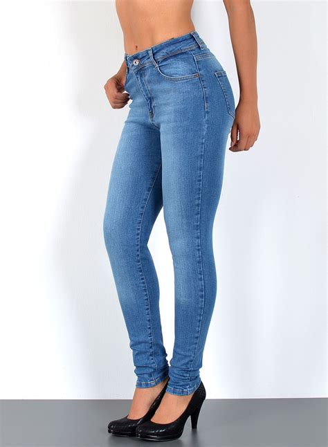 Esra Damen Jeans Skinny High Waist Hochbund Stretch Hose Bis Übergröße Bayramo Onlineshop