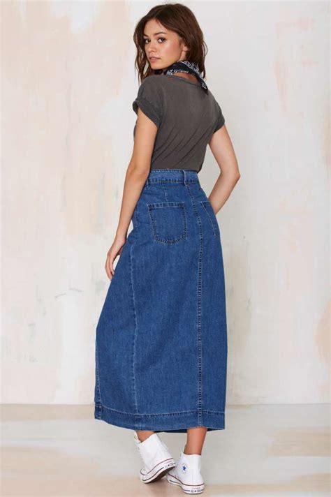 Can A Denim Maxi Skirt Be An Official Wear
