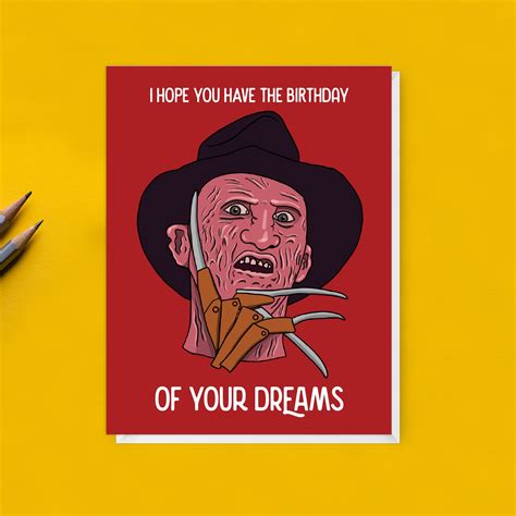 Freddy Krueger Birthday Card — Eyedot Creative