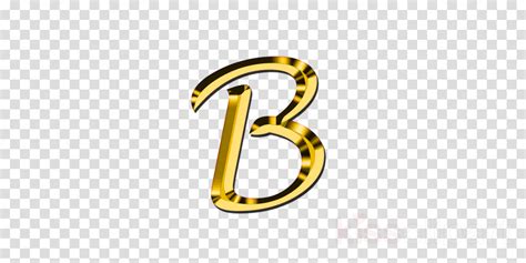 Gold Letter B Png Clipart Letter Clip Art Clipart Letter Yellow