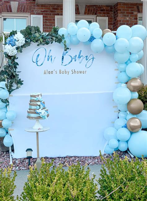 Oh Baby Backdrop Gender Neutral Baby Shower Banner Neutral Baby
