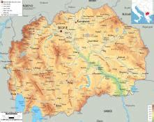 Mapa Severní Makedonie | CK Mundo