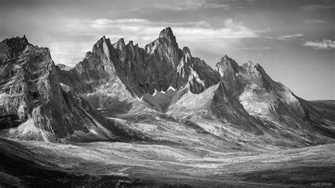 Tombstone Mountain Bw Tombstone Territorial Park Yukon Canada