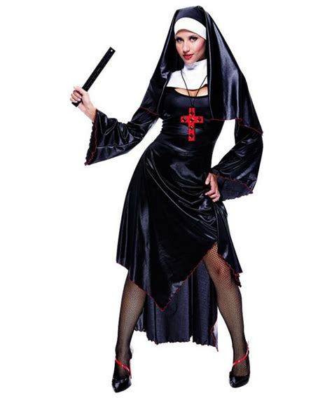 the naughty sexy nun costume for cosplay halloween my xxx hot girl