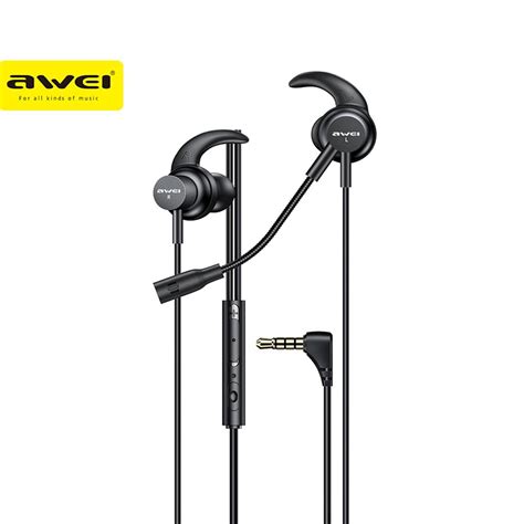 Awei Es 180i In Ear 35mm Wired Earbuds Gaming Earphones Plug With