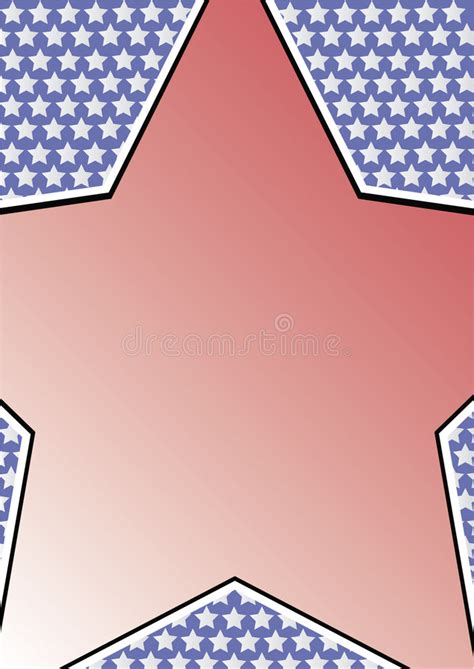 Frame With Big Star Stock Vector Illustration Of Blanco 2699608