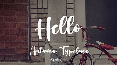 Hello Autumn Font Download Free For Desktop And Webfont