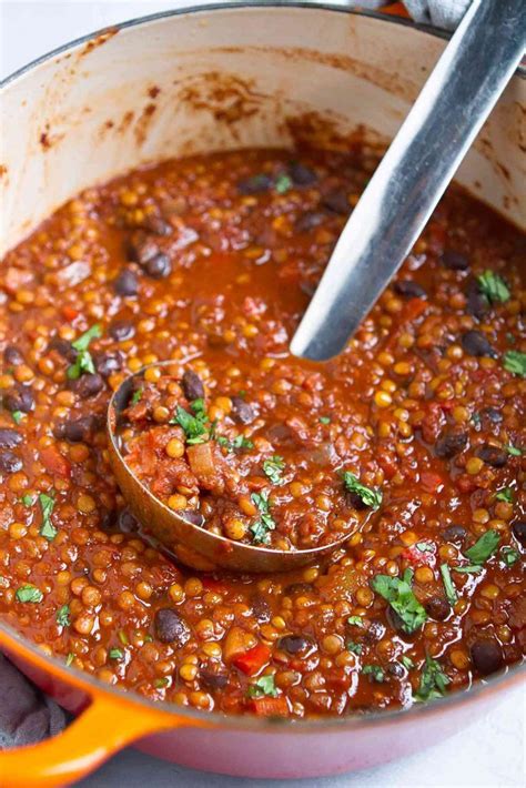 Easy Recipe Yummy Lentil Chili Prudent Penny Pincher