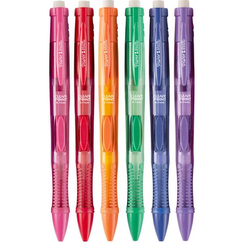 Paper Mate Clearpoint Color Lead Mechanical Pencils 07mm Assorted